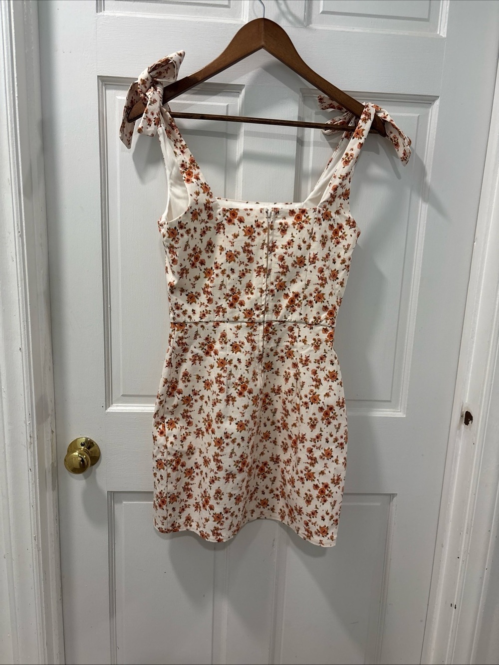 Altar’d State Women’s Adeline Tie Shoulder Floral Mini Dress Size S Cottagecore - Picture 7 of 8